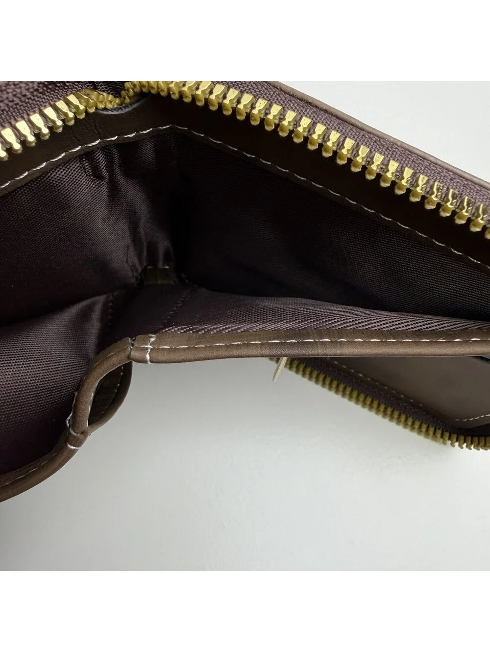 Western Brown Wallet Star Concho Zip Around Faux Leather Snap